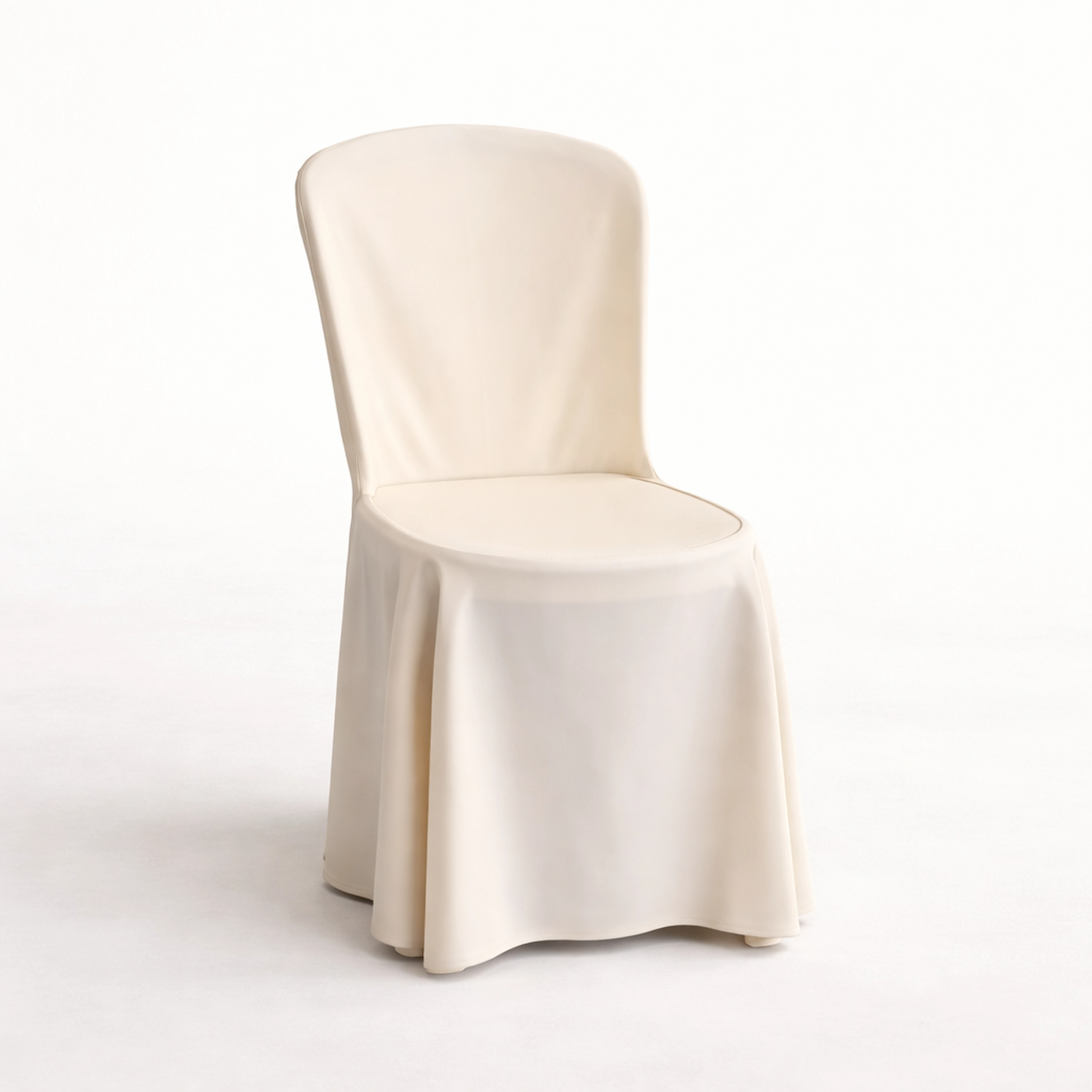 Chaise houssée ivoire